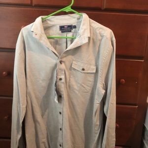 NWT VINEYARD VINES gray button up!